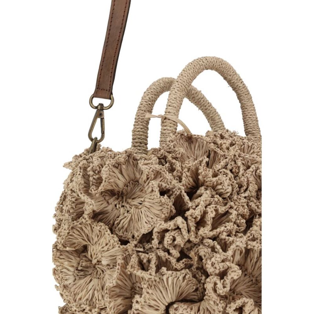 Ibeliv Women Coral Raffia Handbag - Picture 4 of 4
